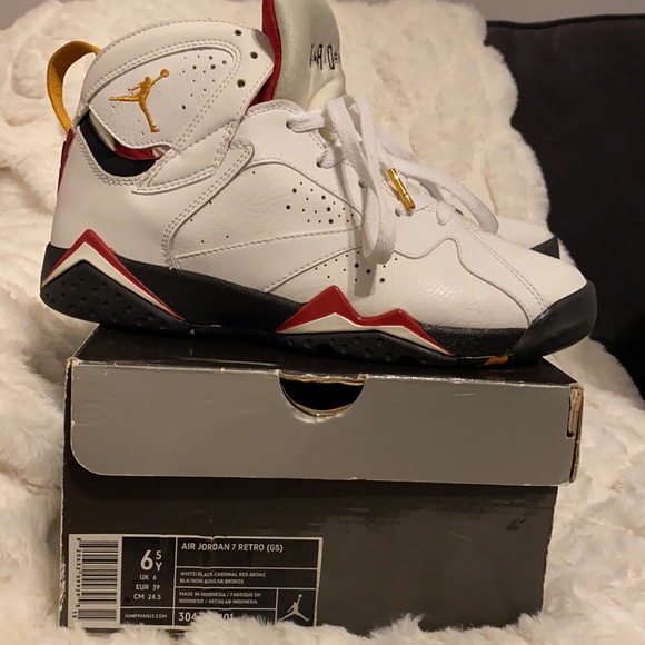 Air Jordan 7 Retro | White/ black Cardinal Red - The Olympics - 2005 ♨️ - Picture 11 of 14
